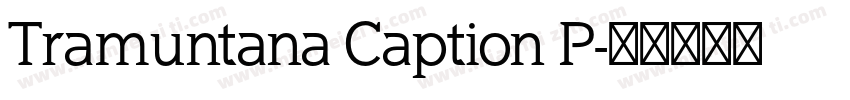 Tramuntana Caption P字体转换